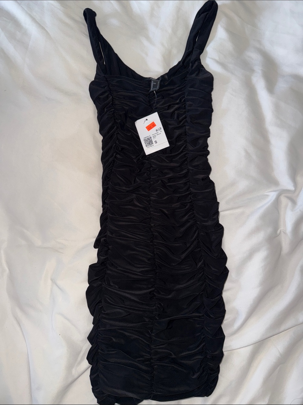 Black Ruched Tank Dress - Women's Sleek Evening Dress